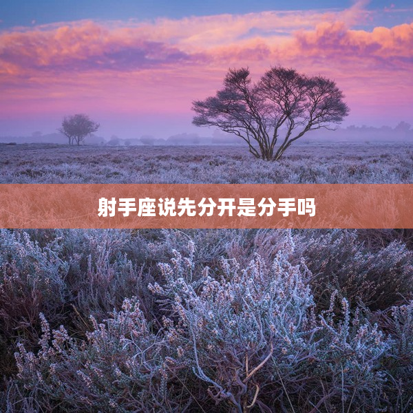 射手座說(shuō)先分開(kāi)是分手嗎