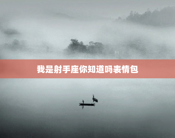 我是射手座你知道嗎表情包