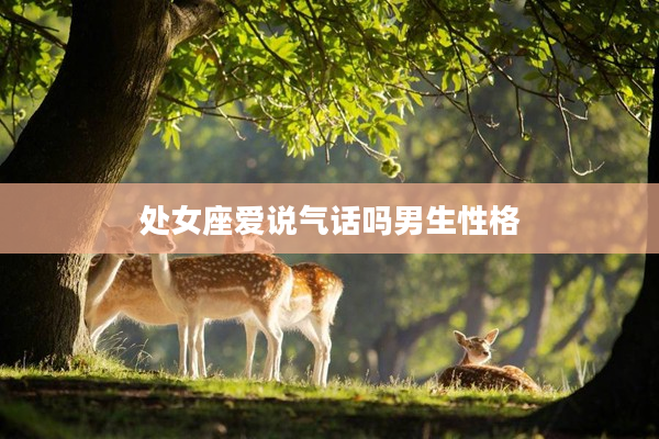 處女座愛說氣話嗎男生性格