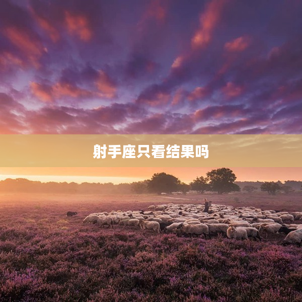 射手座只看結果嗎