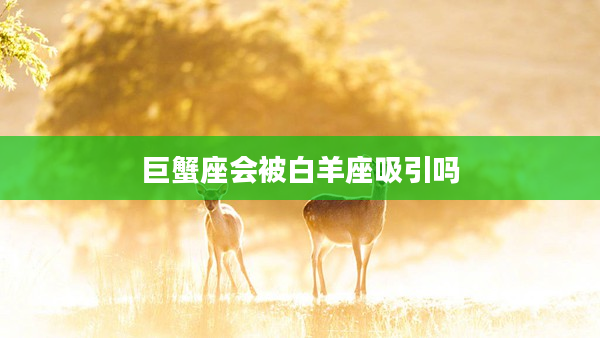 巨蟹座會被白羊座吸引嗎