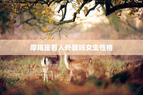摩羯座看人外貌嗎女生性格