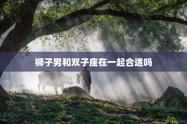 獅子男和雙子座在一起合適嗎