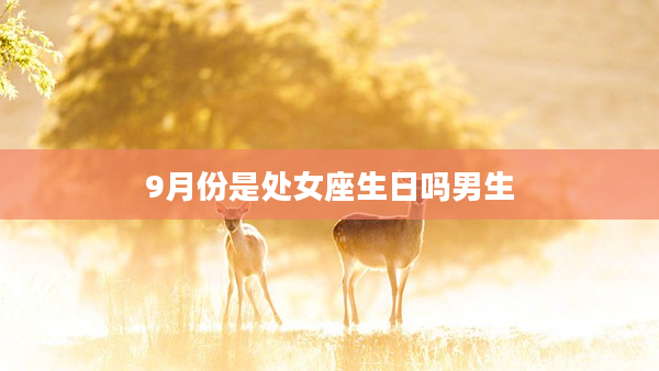 9月份是處女座生日嗎男生