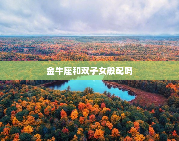 金牛座和雙子女般配嗎