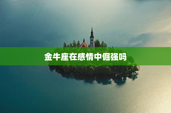 金牛座在感情中倔強嗎