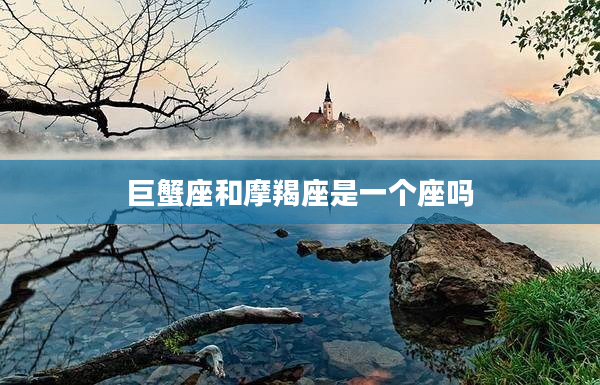 巨蟹座和摩羯座是一個座嗎