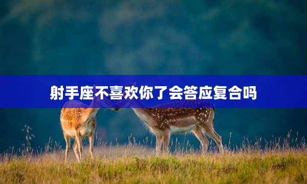 射手座不喜歡你了會答應復合嗎