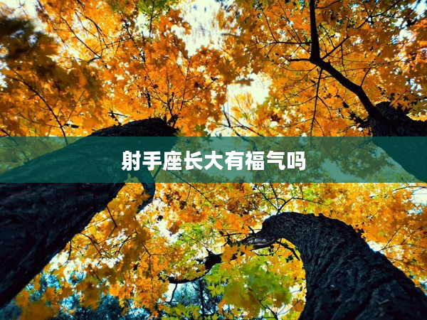 射手座長大有福氣嗎