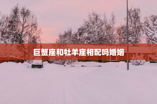 巨蟹座和牡羊座相配嗎婚姻