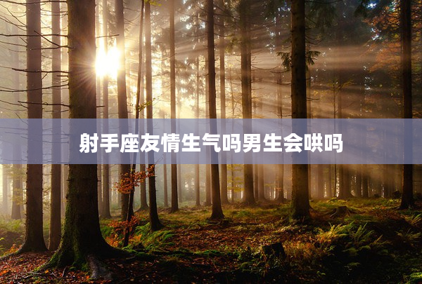 射手座友情生氣嗎男生會哄嗎