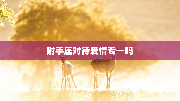 射手座對待愛情專一嗎