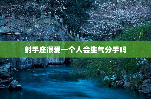 射手座很愛一個人會生氣分手嗎