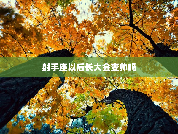 射手座以后長大會變帥嗎