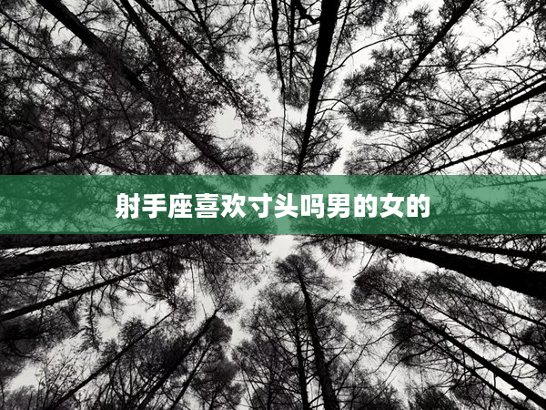 射手座喜歡寸頭嗎男的女的