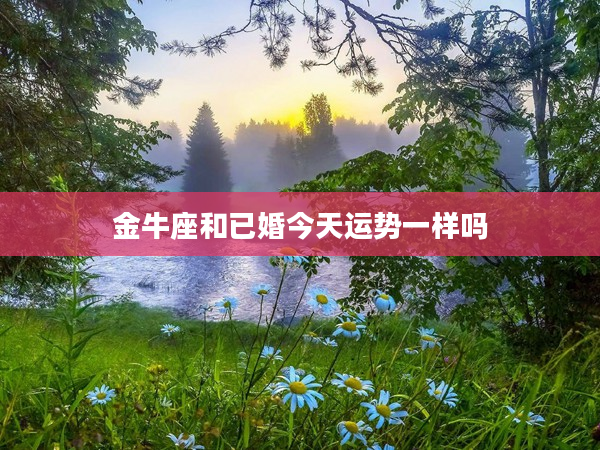 金牛座和已婚今天運(yùn)勢(shì)一樣嗎