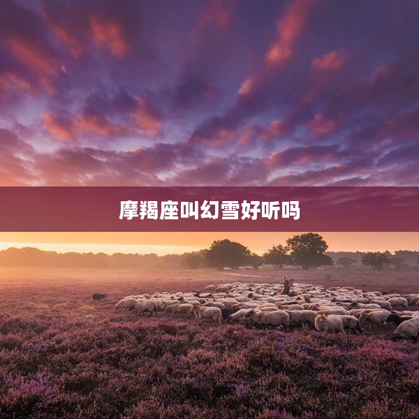 摩羯座叫幻雪好聽嗎